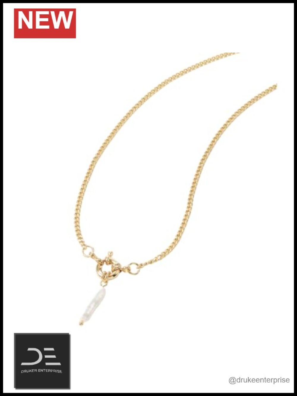 14k Gold Plated Over Brass Inspirational Dainty Pendant Necklace Nickel-Free